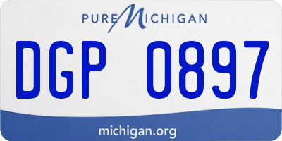 MI license plate DGP0897