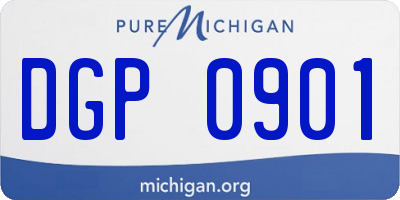 MI license plate DGP0901