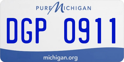 MI license plate DGP0911