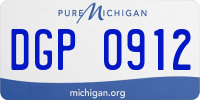 MI license plate DGP0912