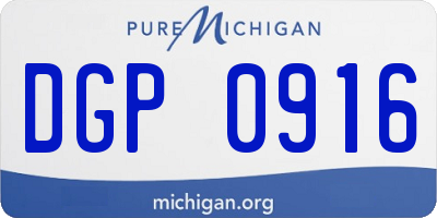 MI license plate DGP0916