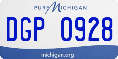 MI license plate DGP0928