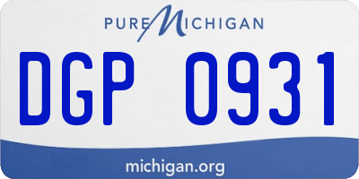 MI license plate DGP0931