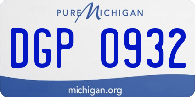 MI license plate DGP0932