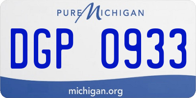 MI license plate DGP0933