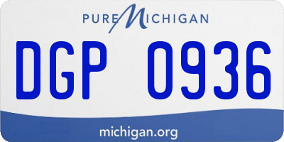 MI license plate DGP0936
