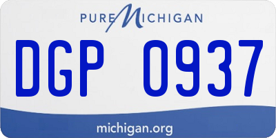 MI license plate DGP0937