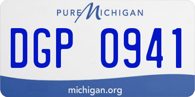 MI license plate DGP0941