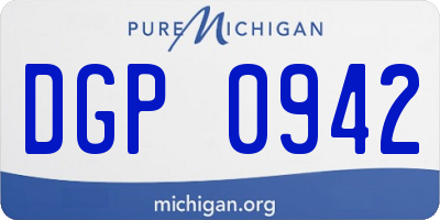MI license plate DGP0942