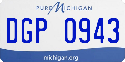 MI license plate DGP0943