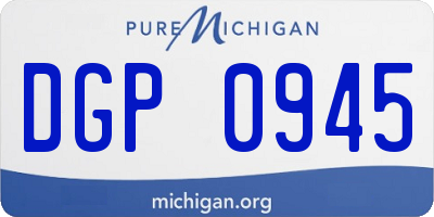 MI license plate DGP0945
