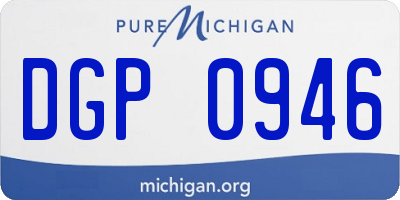 MI license plate DGP0946