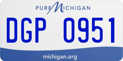 MI license plate DGP0951