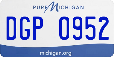 MI license plate DGP0952