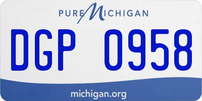 MI license plate DGP0958