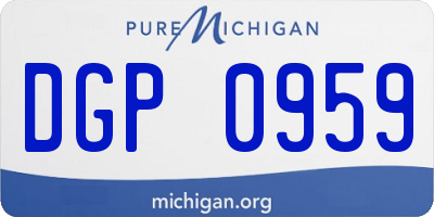MI license plate DGP0959