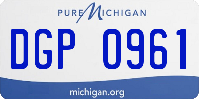 MI license plate DGP0961