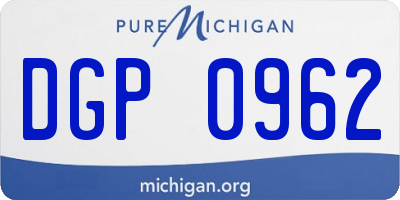 MI license plate DGP0962