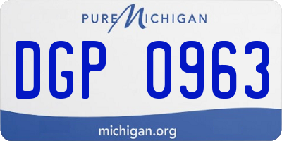 MI license plate DGP0963