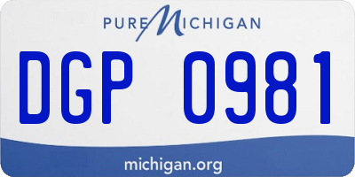 MI license plate DGP0981