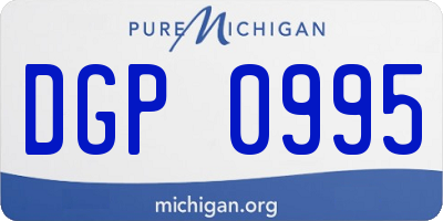 MI license plate DGP0995