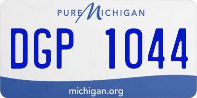 MI license plate DGP1044