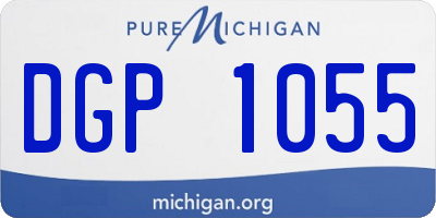 MI license plate DGP1055