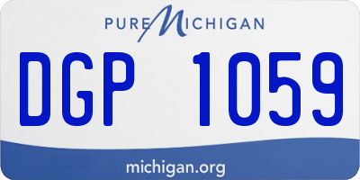 MI license plate DGP1059