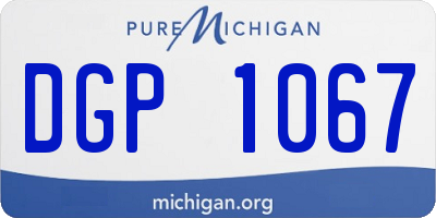 MI license plate DGP1067