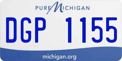MI license plate DGP1155