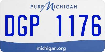MI license plate DGP1176