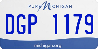 MI license plate DGP1179