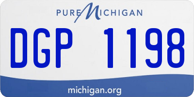 MI license plate DGP1198