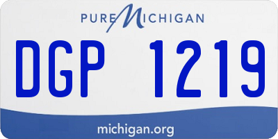 MI license plate DGP1219