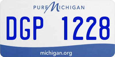 MI license plate DGP1228