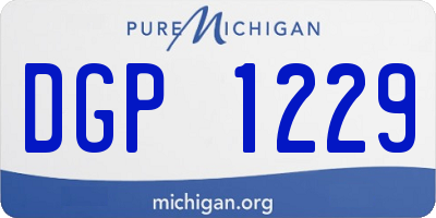 MI license plate DGP1229