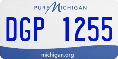 MI license plate DGP1255