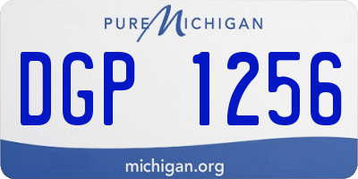 MI license plate DGP1256