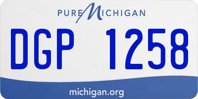 MI license plate DGP1258