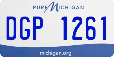 MI license plate DGP1261