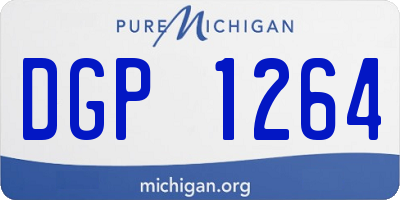 MI license plate DGP1264
