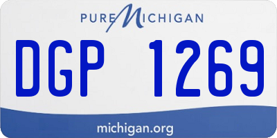 MI license plate DGP1269