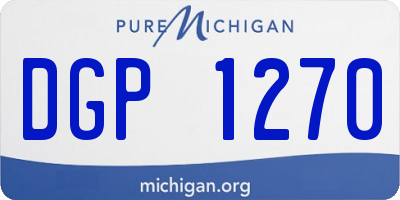 MI license plate DGP1270