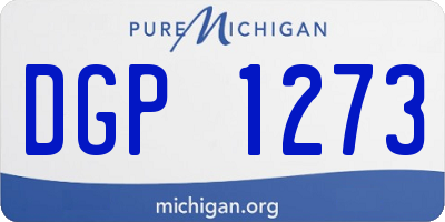 MI license plate DGP1273