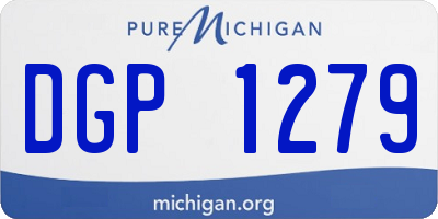MI license plate DGP1279