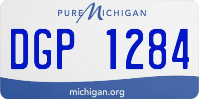 MI license plate DGP1284