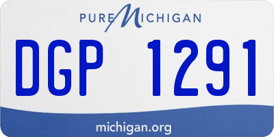 MI license plate DGP1291