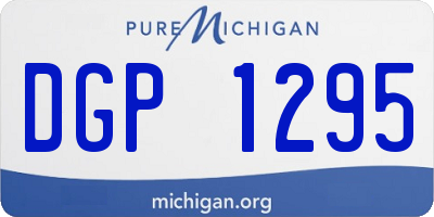 MI license plate DGP1295