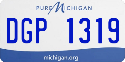 MI license plate DGP1319
