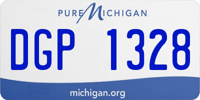 MI license plate DGP1328